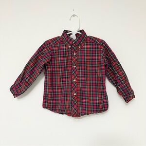 The Bailey Boys size 3T Tartan Plaid Kids Classic Long Sleeve Button-Down Shirt